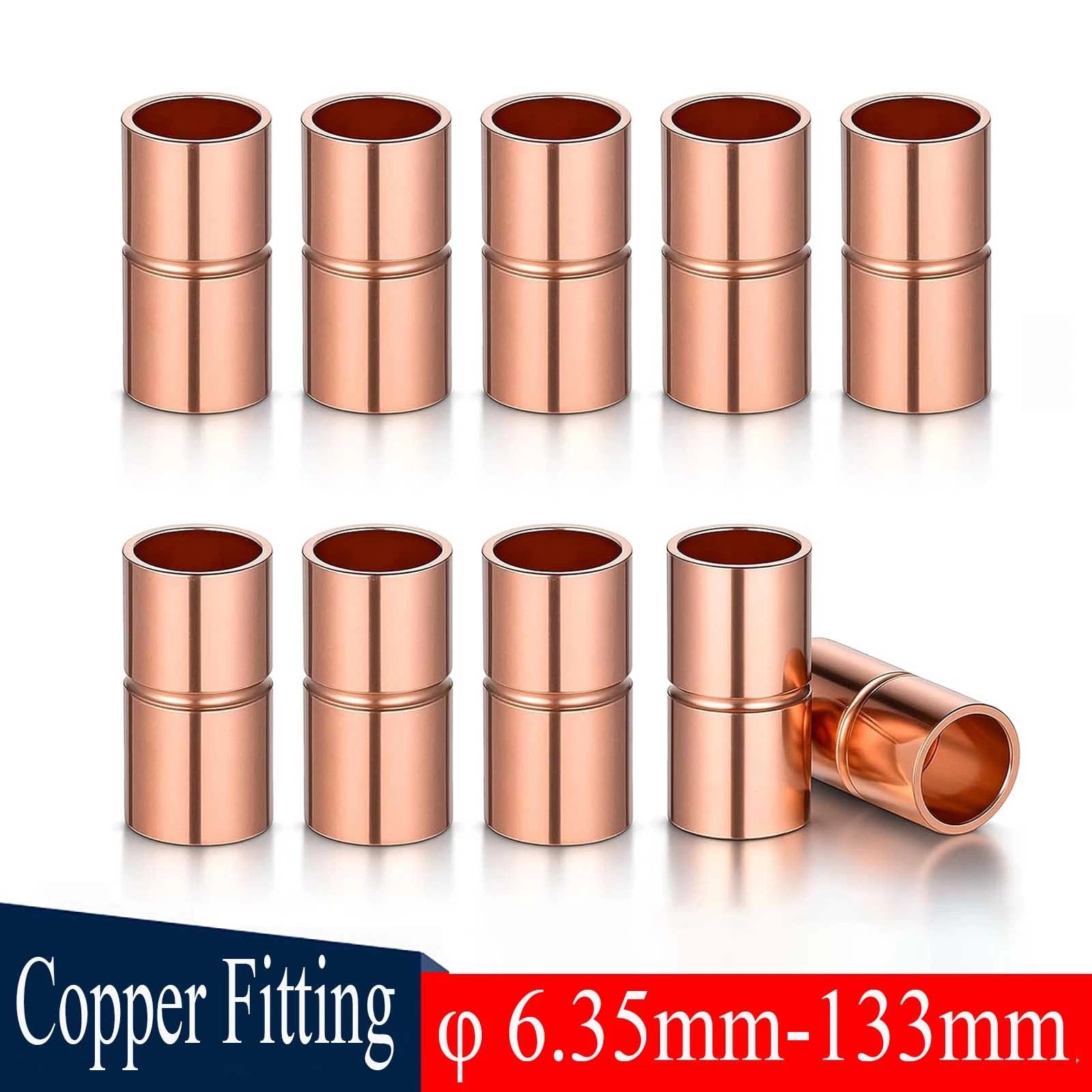 End Feed Copper Pipe Coupling Fittings – WRAS Approved, 6mm to 133mm