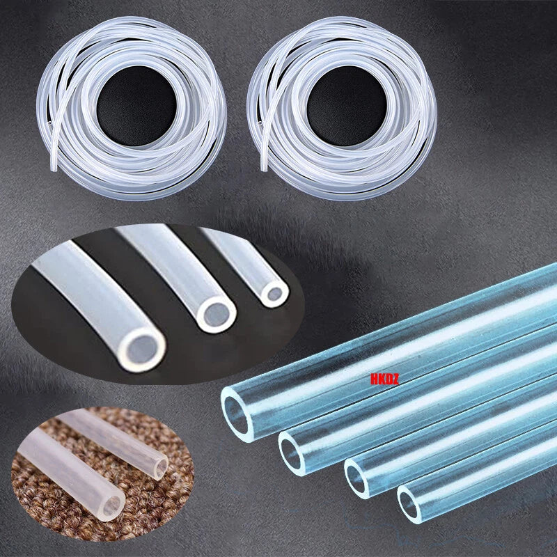 Clear Food Grade Silicone Tubing — Flexible Vacuum & Beer Hose, Multiple Sizes