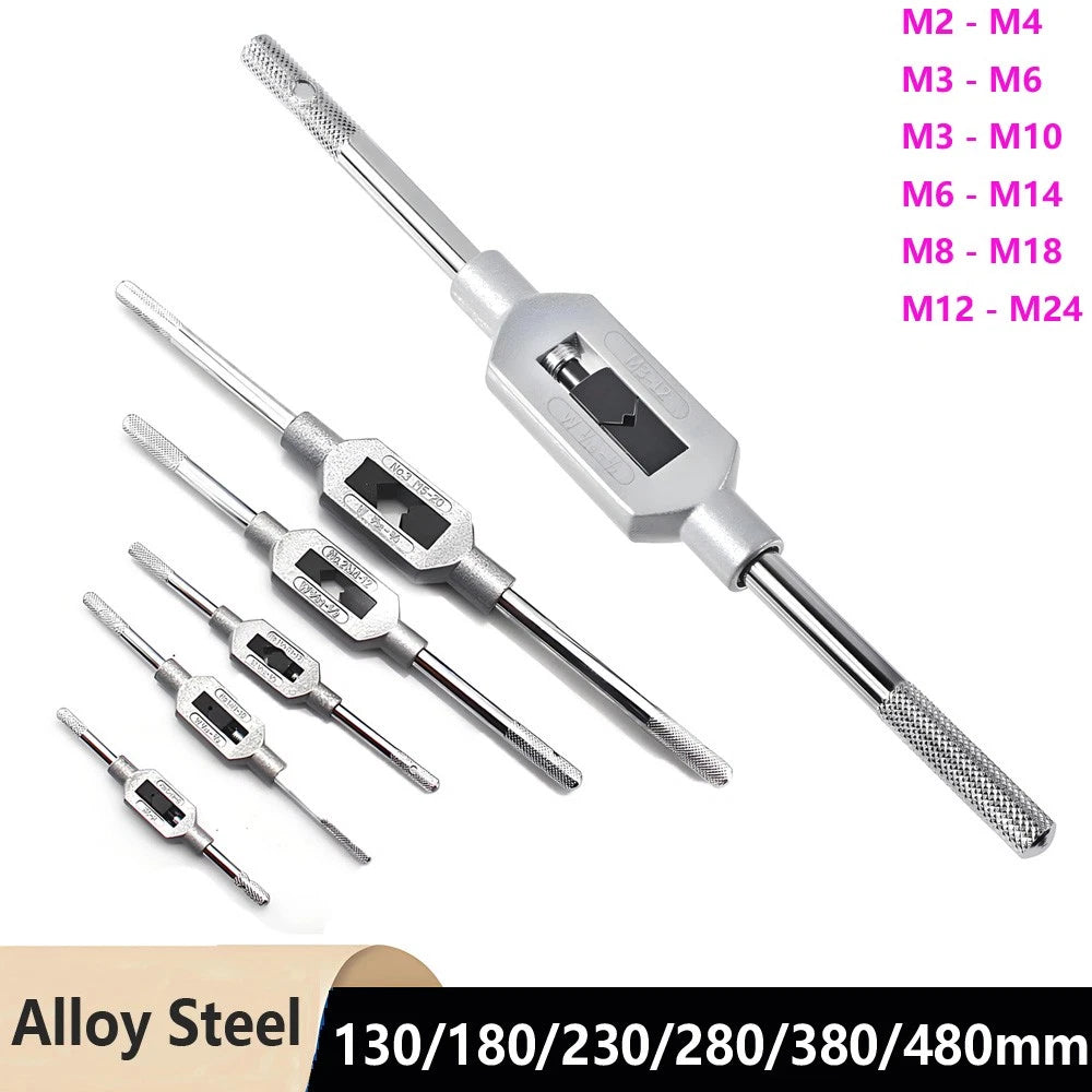 Tap Wrench, Holder For Use With Hss Hand Taps From M2 M3 M4 M6 M8 M10 M12 to M24