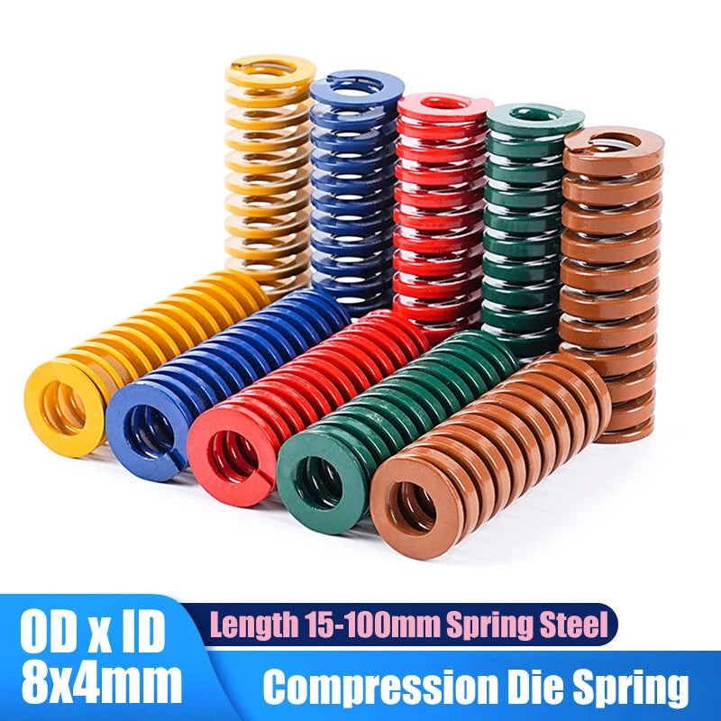 OD 8mm ID 4mm Compression Spring Mould Die Springs Light Heavy Duty Spring Steel