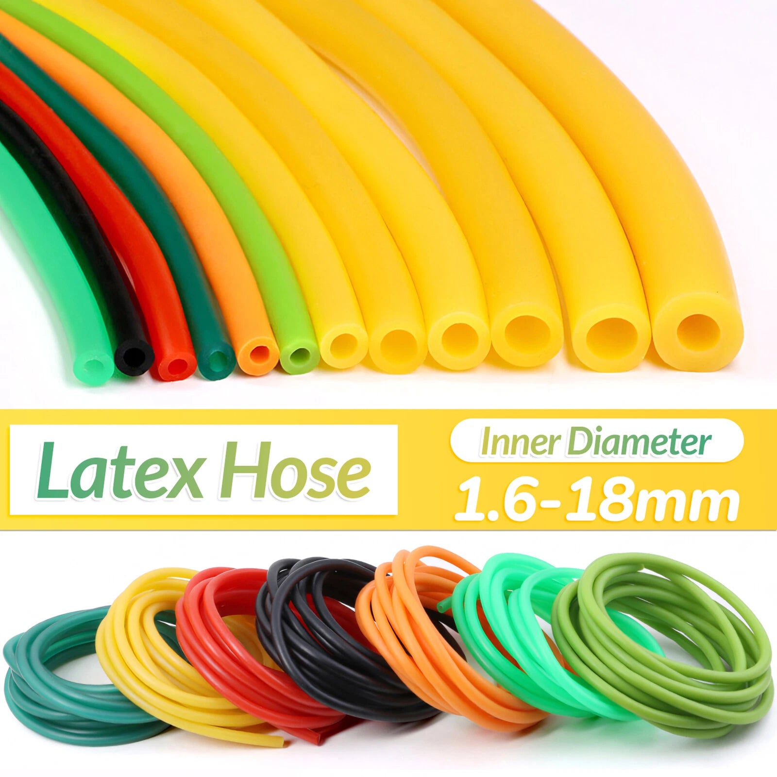 Latex Rubber Tube — Elastic Surgical Tubing for Slingshot, Fishing & DIY