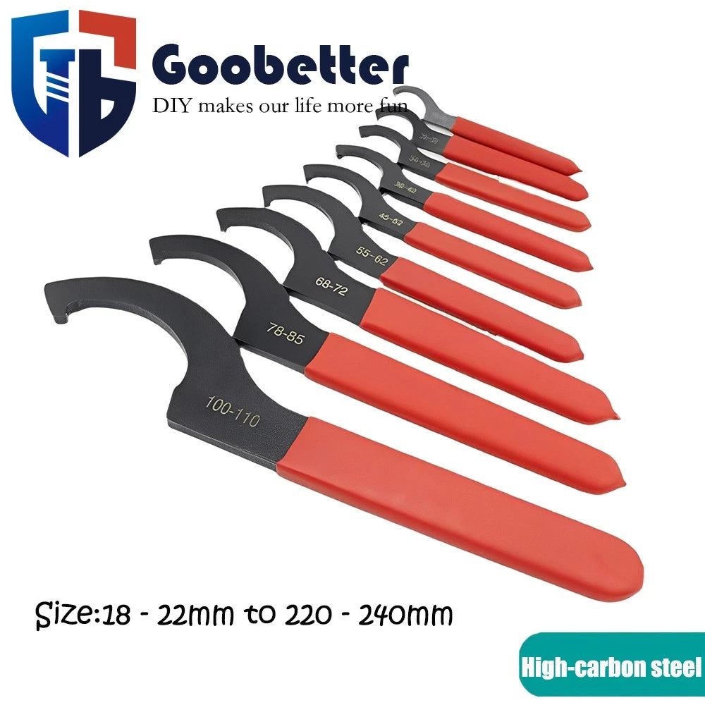 Universal Coil Over Wrench Shock Spanner Adjustable C Shape Wrenches All Size