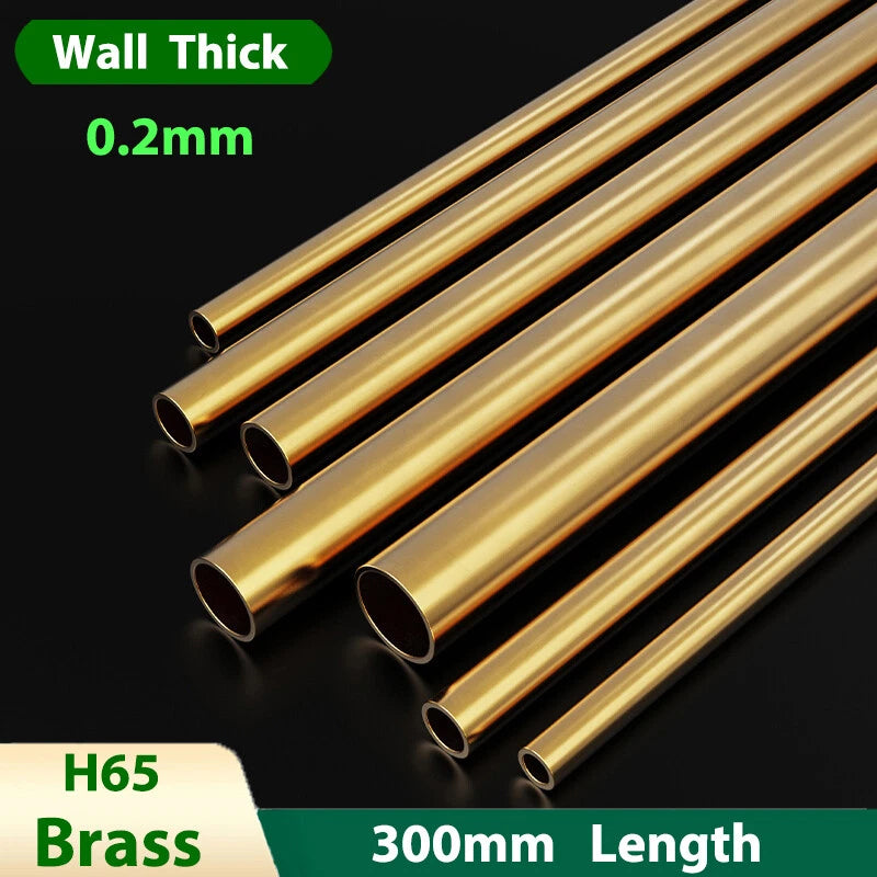 H65 Brass Capillary Tube – 300mm Hollow Round Pipe, 1mm–11mm OD