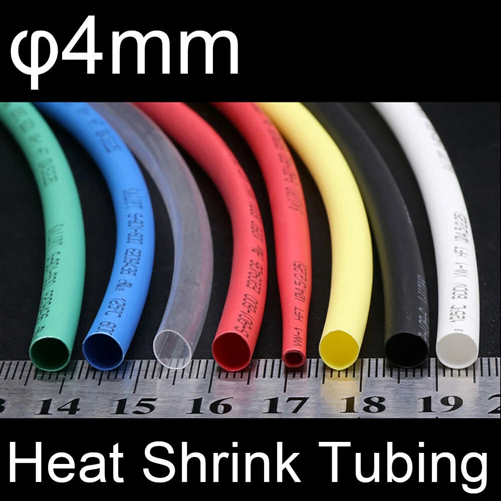 4.5mm Heat Shrink Tubing 2:1 Ratio – Electrical Wire Sleeving, 7 Colors, 1M–100M