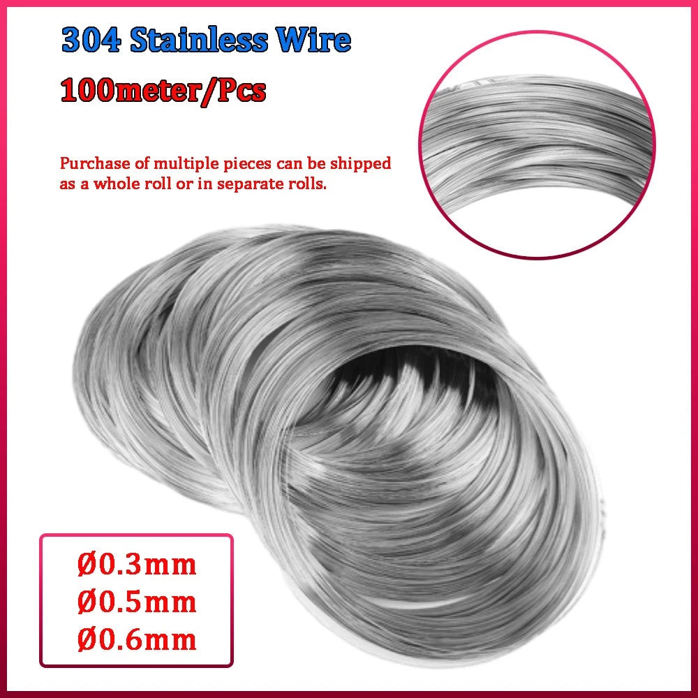 Stainless Steel Soft Wire Handicraft Solid Metal Wires 0.3mm 0.5mm 0.6mm Dia