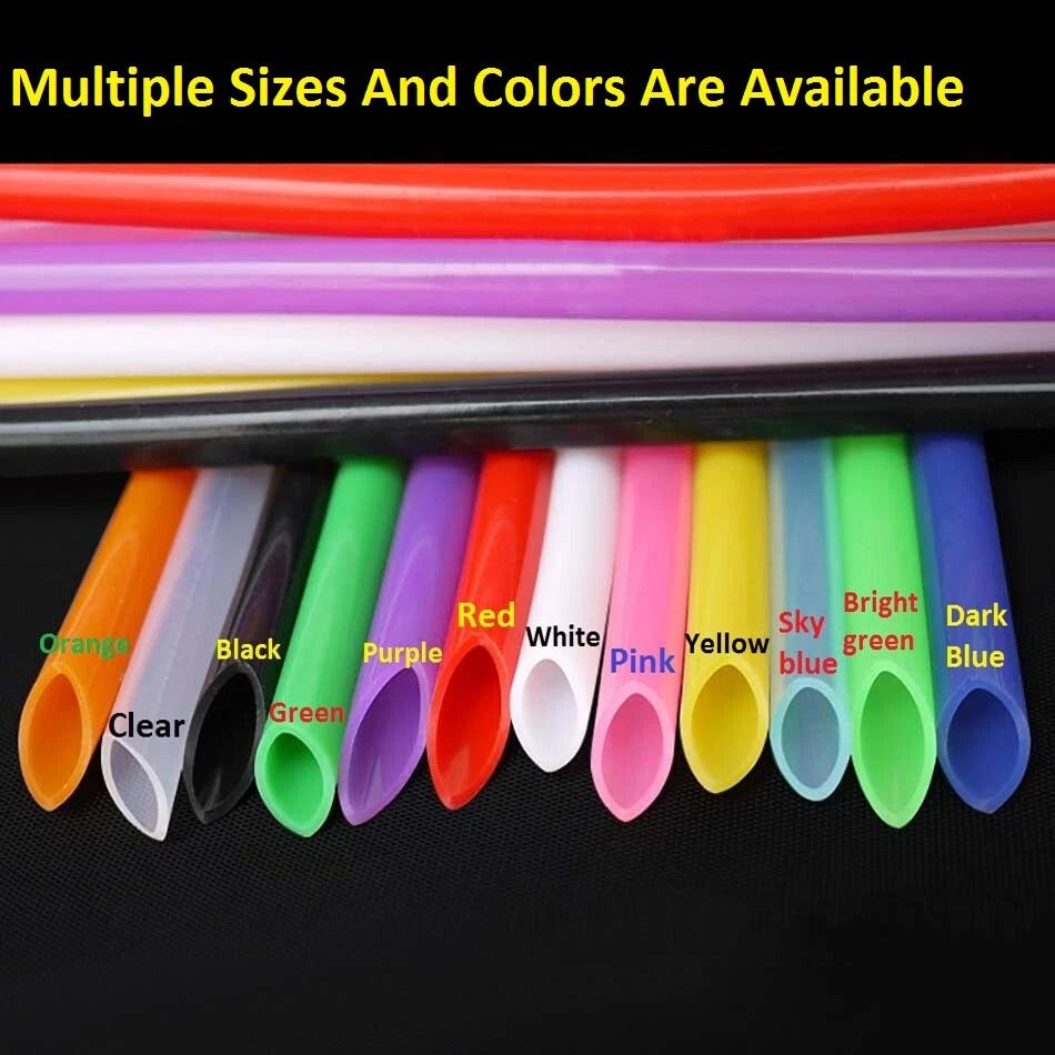 1mm-25mm ID. Food Grade Silicone Flexible Tubing High Temp Hose Soft Rubber Pipe