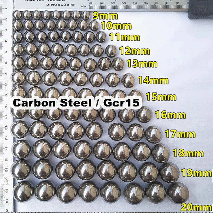 1KG Solid Carbon Steel-Gcr15 Steel Ball Bearing Replacement Bearings 9mm-20mm