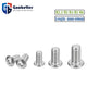 M2.5-M6 Button Head Socket Cap Screws Metric Allen Bolts - 100 Pack