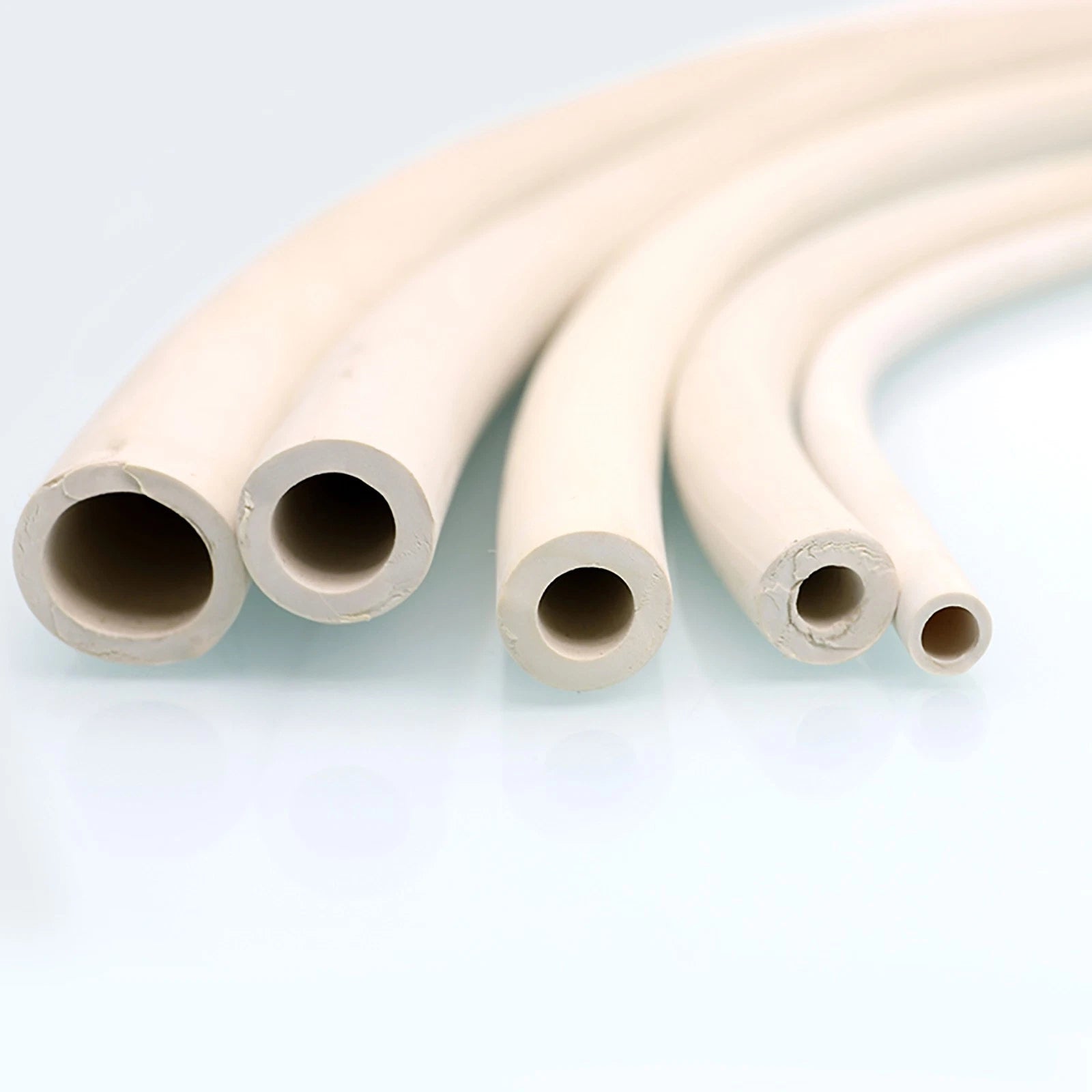 White Rubber Vacuum Tube – Flexible Laboratory Hose Pipe (ID 2mm–25mm)
