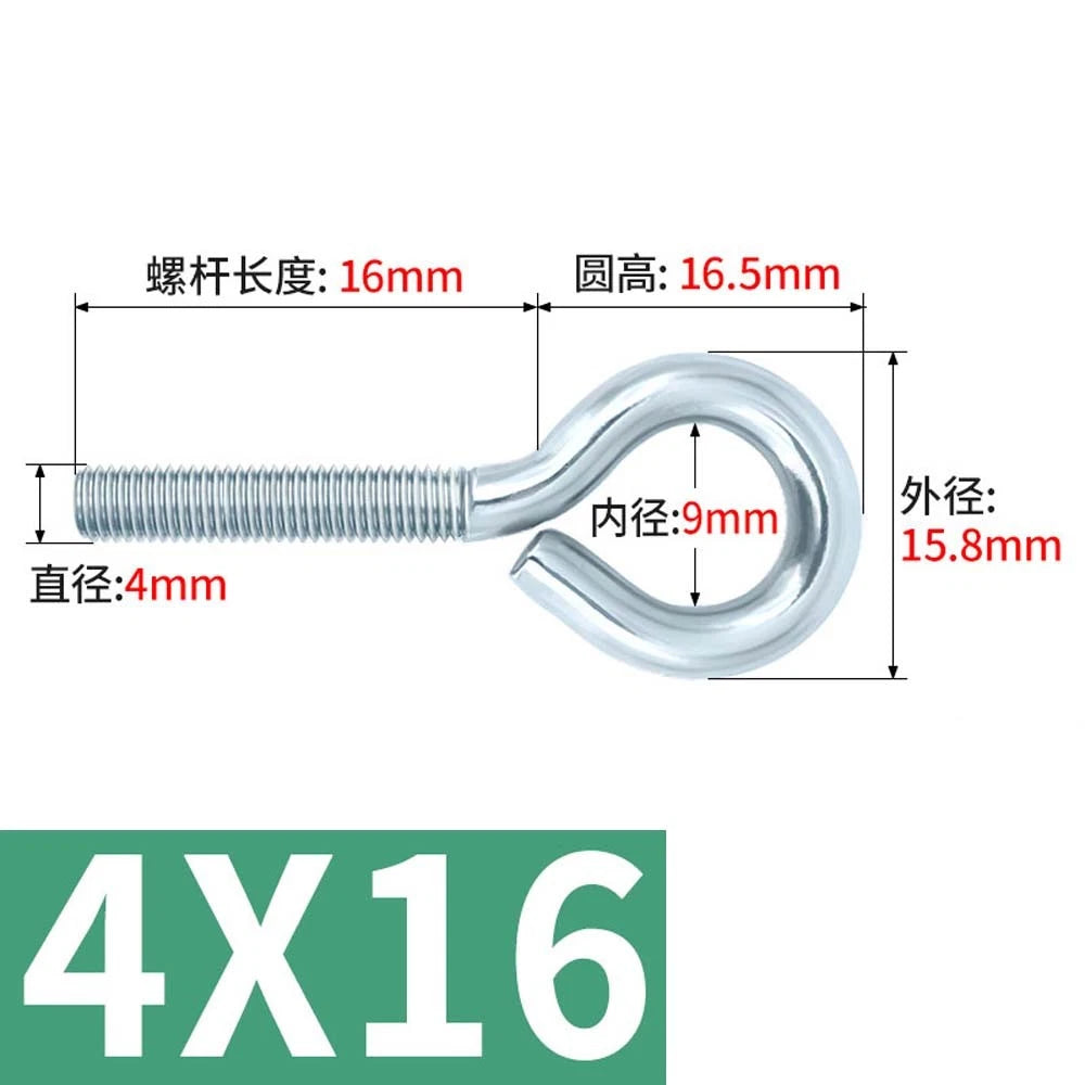 M3–M12 Galvanised Eye Screws | Metric Closed Eye Bolts & Threaded Ring Hooks