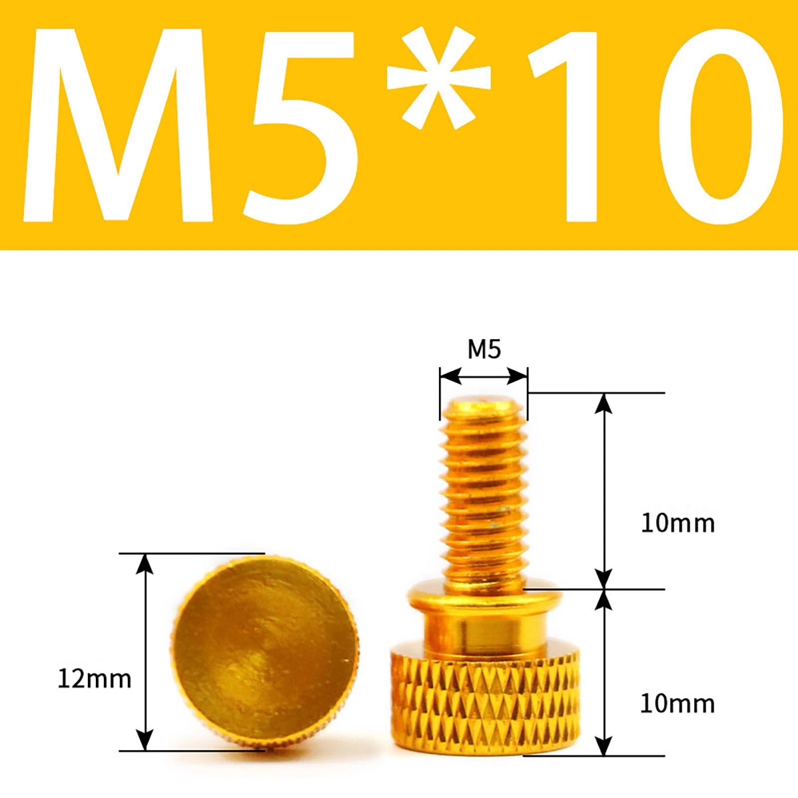 Aluminum Thumb Screws M5 M6 Knurled Hand Bolts Anodized PC Case Hobby DIY Stock