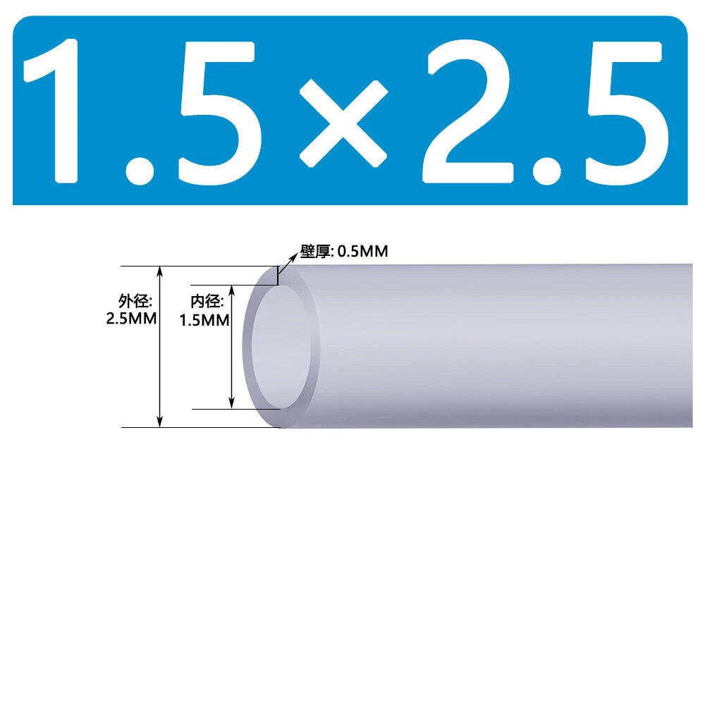 Food Grade Clear Silicone Tube Beer Milk Hose Pipe Soft Rubber ID 0.5mm - 38mm