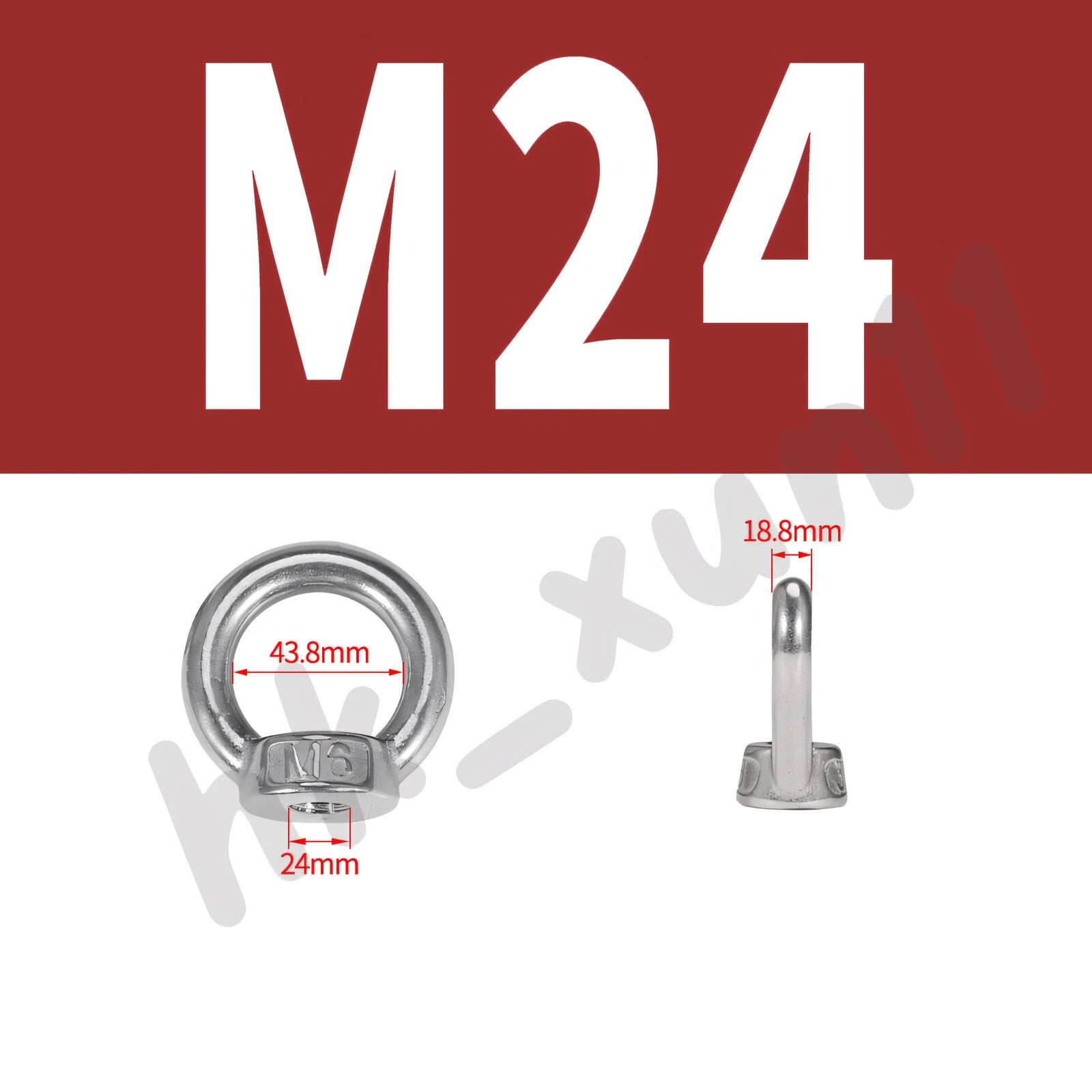 M3 M4 M5 M6 M8 M10 M12 TO M24 LIFTING EYE NUTS & BOLTS A2-304 STAINLESS STEEL