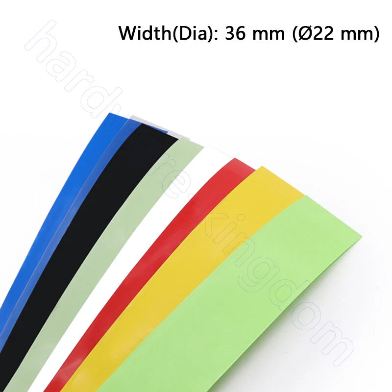 PVC Heat Shrink Tubing 7–130mm | RC Battery, LiPo, NiMH, NiCd Wire Wrap