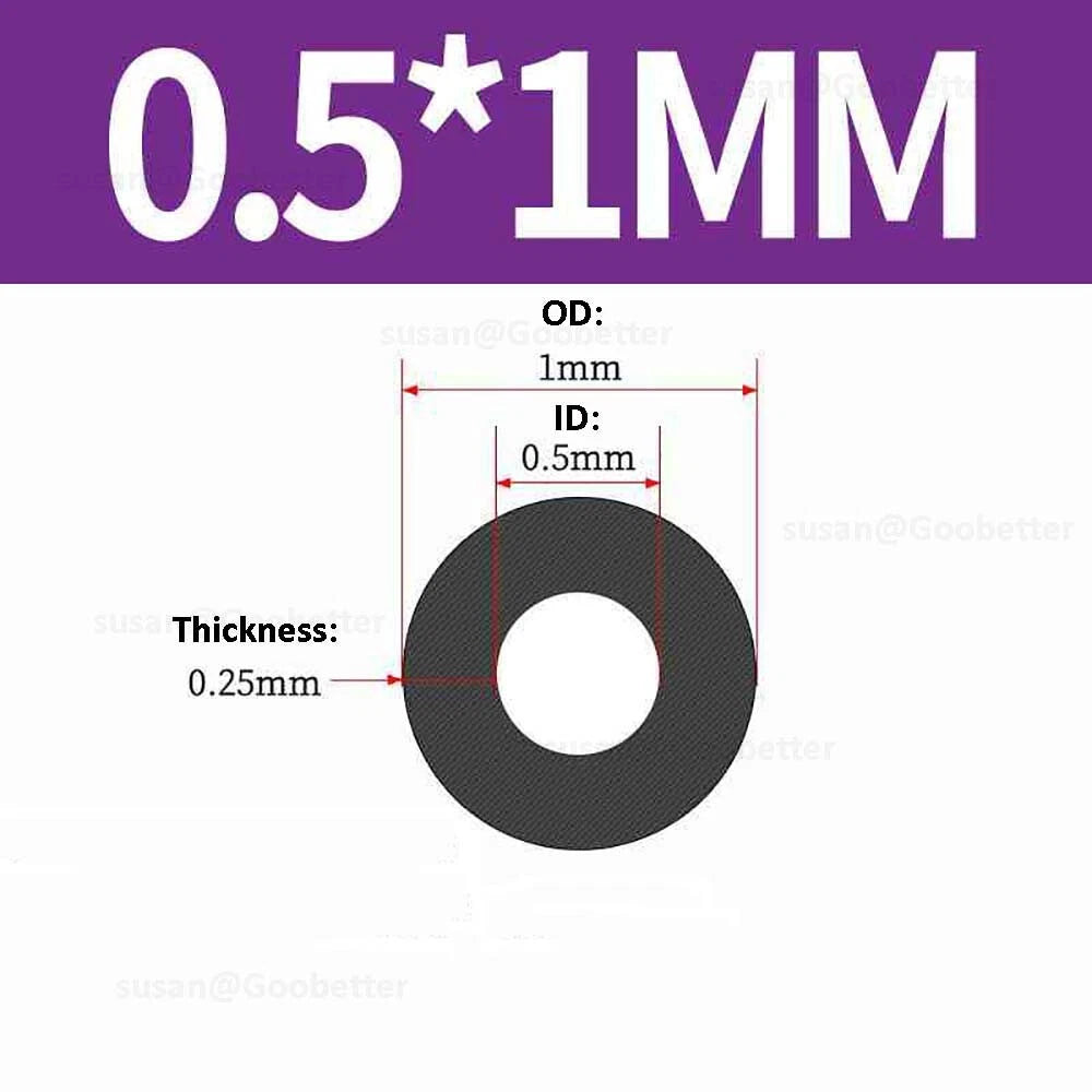 Silicone Hose Pipe Tube Water Air Black Rubber Tubing Tube ID 0.5mm to 38mm