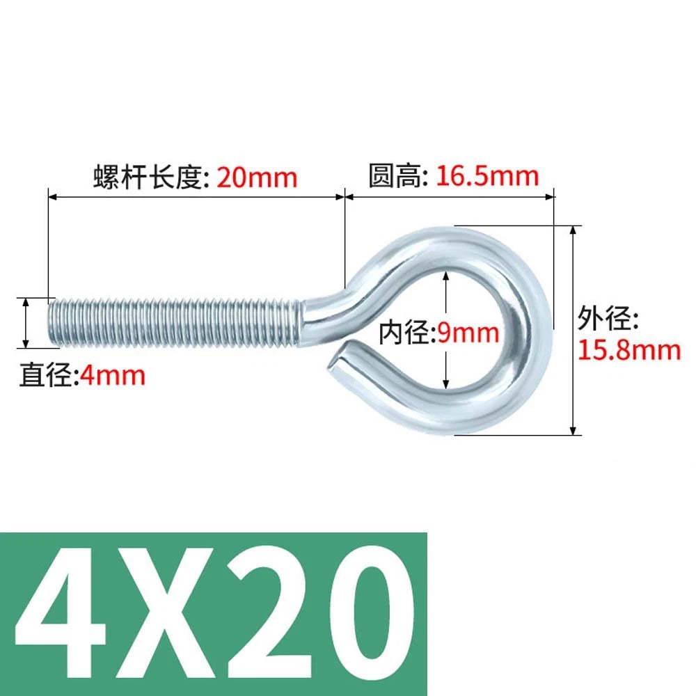 M3–M12 Galvanised Eye Screws | Metric Closed Eye Bolts & Threaded Ring Hooks