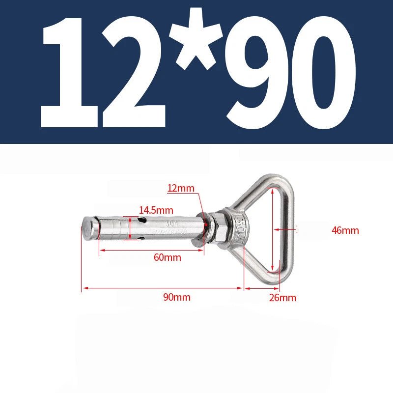 304 Stainless Steel Lifting Eye Ring Concrete Sleeve Anchor Bolts — M8 to M20 - HomeDIYer