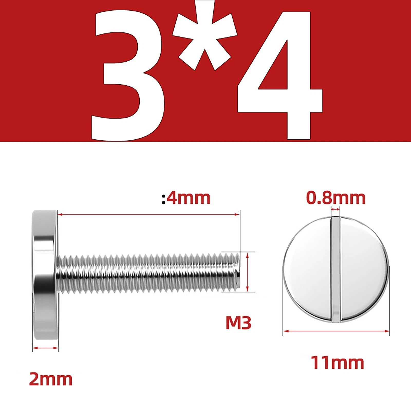 A2 Stainless Steel Slotted Large Head Machine Screws — Wide Pan Bolt DIN 921 | M2–M10