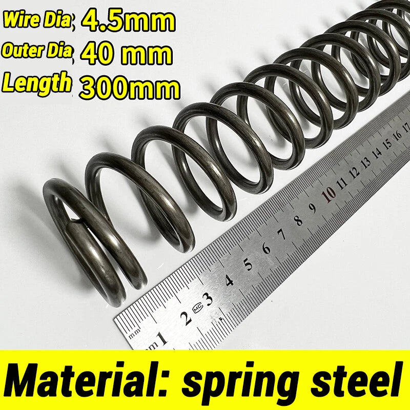 Compression Spring 4-5mm Wire dia 40-80mm Diameter & 300mm Length Pressure Small