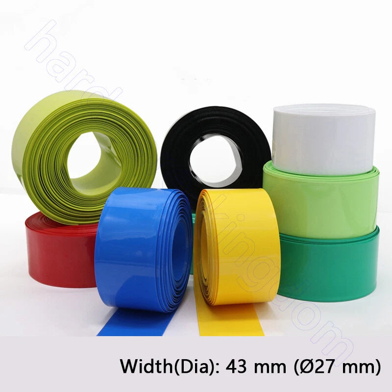 PVC Heat Shrink Tubing 7–130mm | RC Battery, LiPo, NiMH, NiCd Wire Wrap