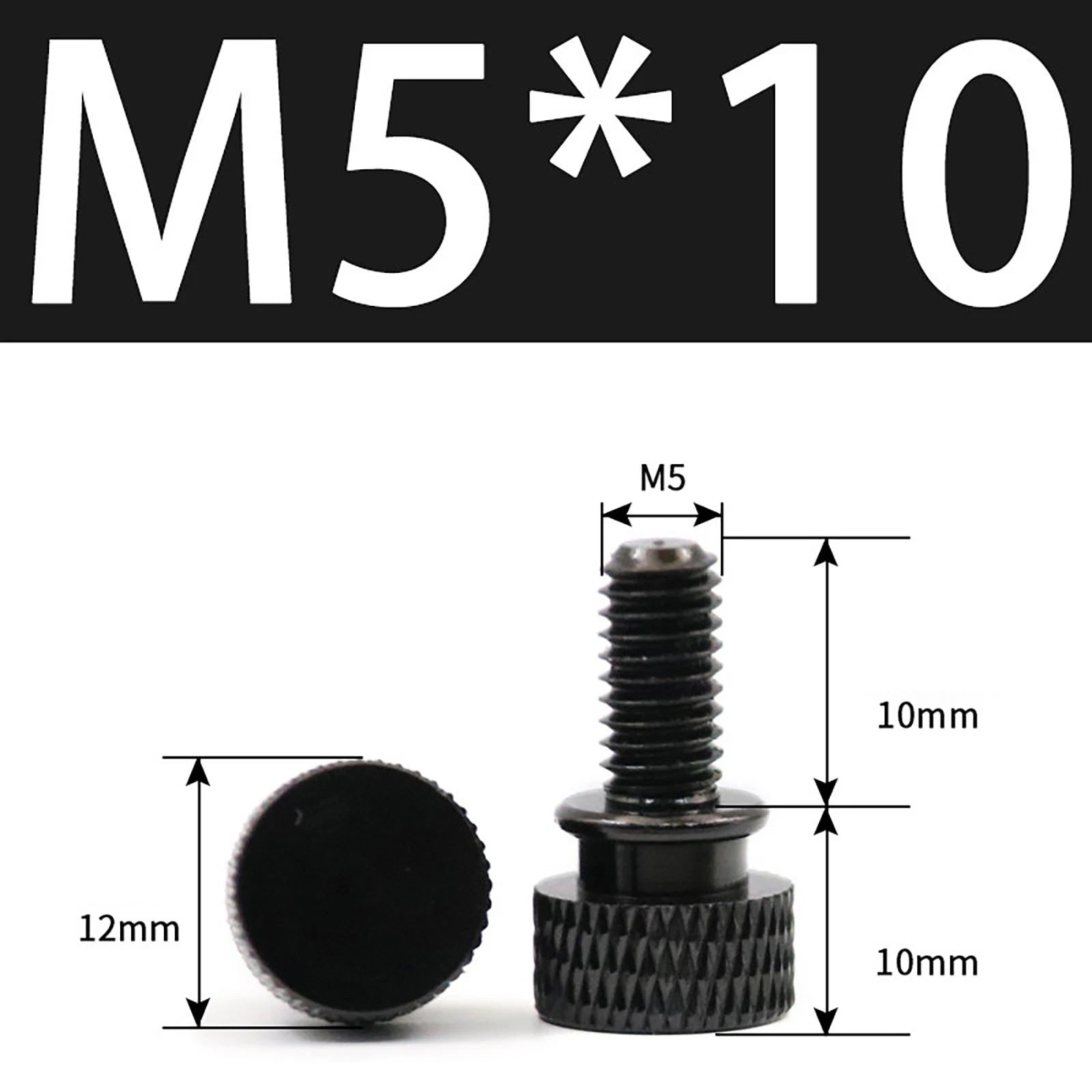 Aluminum Thumb Screws M5 M6 Knurled Hand Bolts Anodized PC Case Hobby DIY Stock