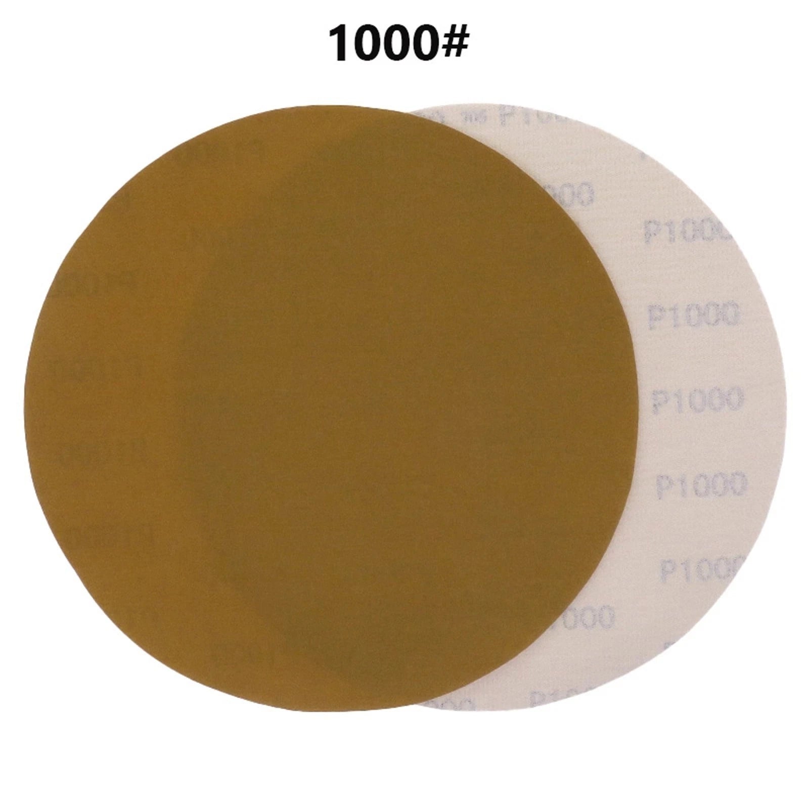 5 Inch 125mm Sanding Discs 40-1000 Grit Hook Loop Sandpaper Yellow Dry Grinding