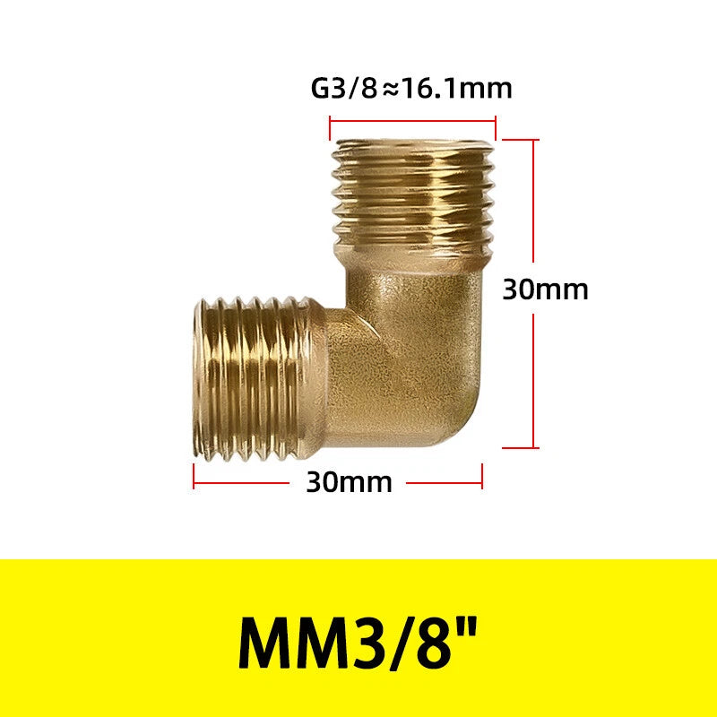 BSP Brass Tee Fitting – 90° Equal Tee Pipe Connector, Female & Male Thread, 1/8" to 1/2"