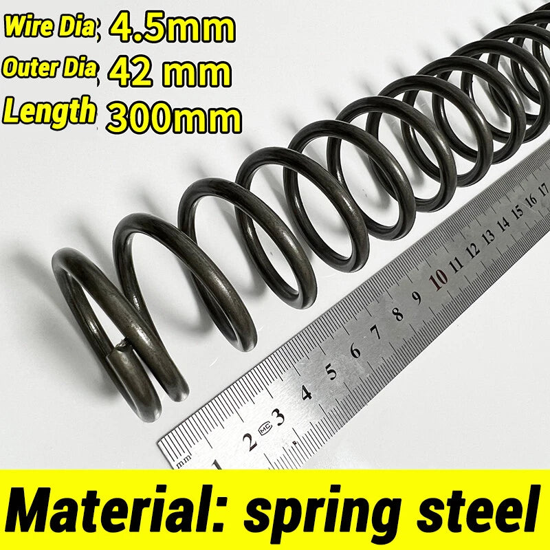 Compression Spring 4-5mm Wire dia 40-80mm Diameter & 300mm Length Pressure Small