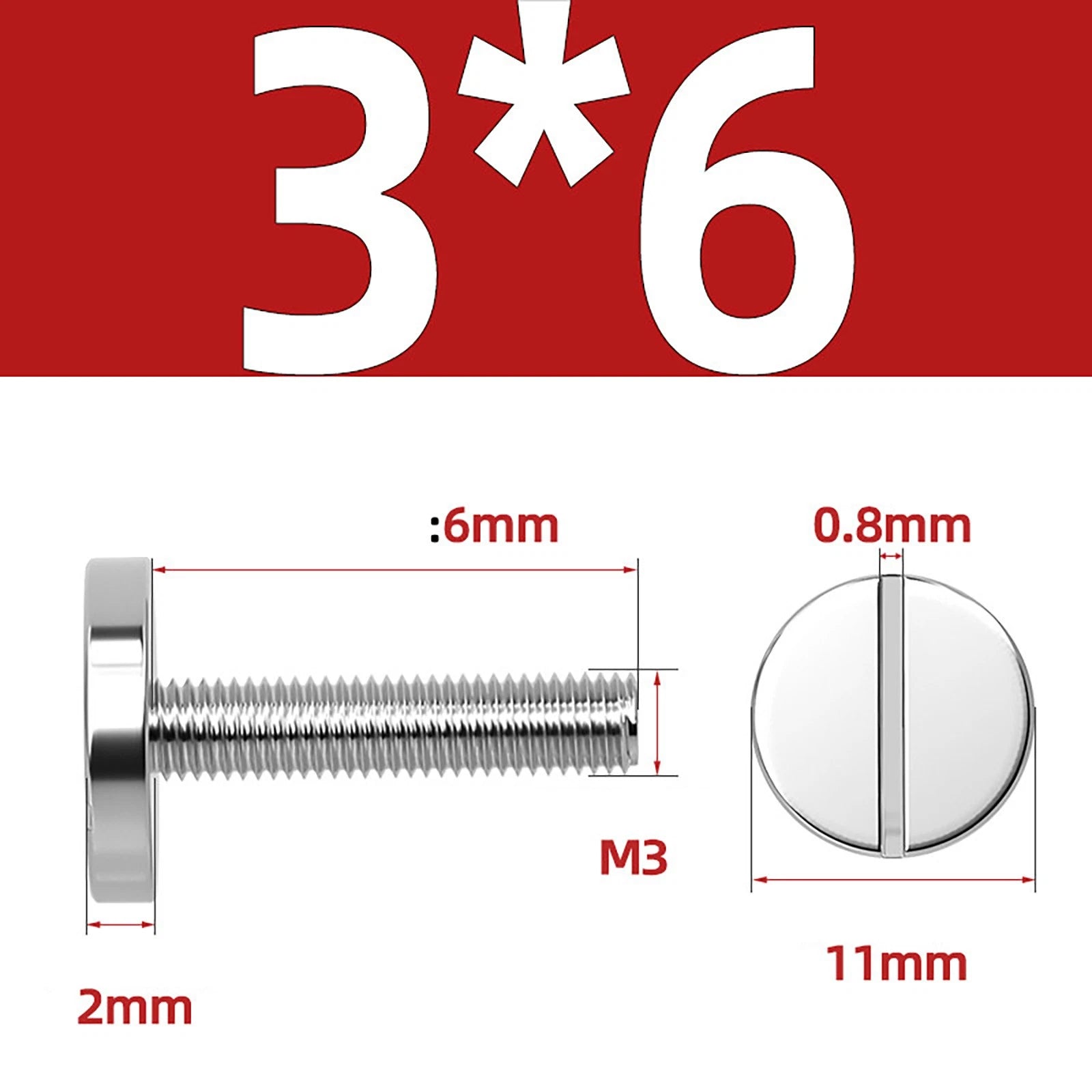 A2 Stainless Steel Slotted Large Head Machine Screws — Wide Pan Bolt DIN 921 | M2–M10
