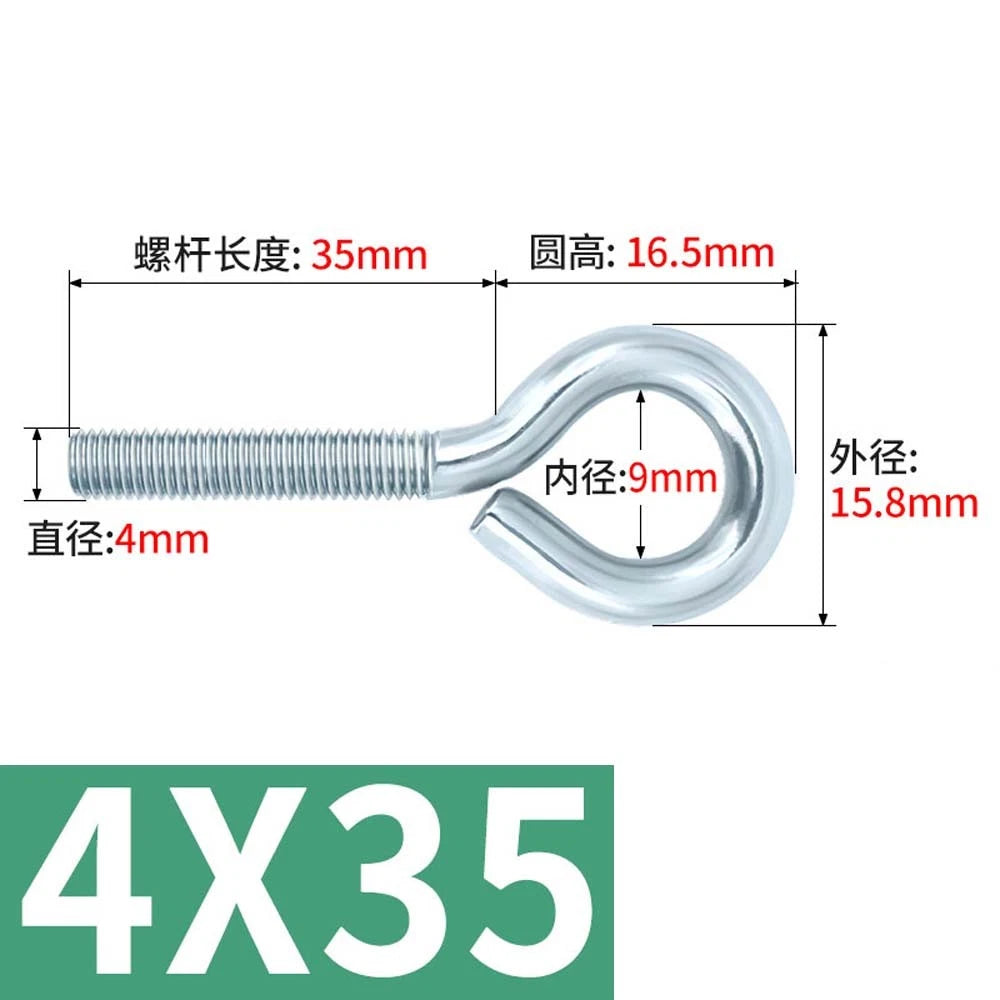 M3–M12 Galvanised Eye Screws | Metric Closed Eye Bolts & Threaded Ring Hooks