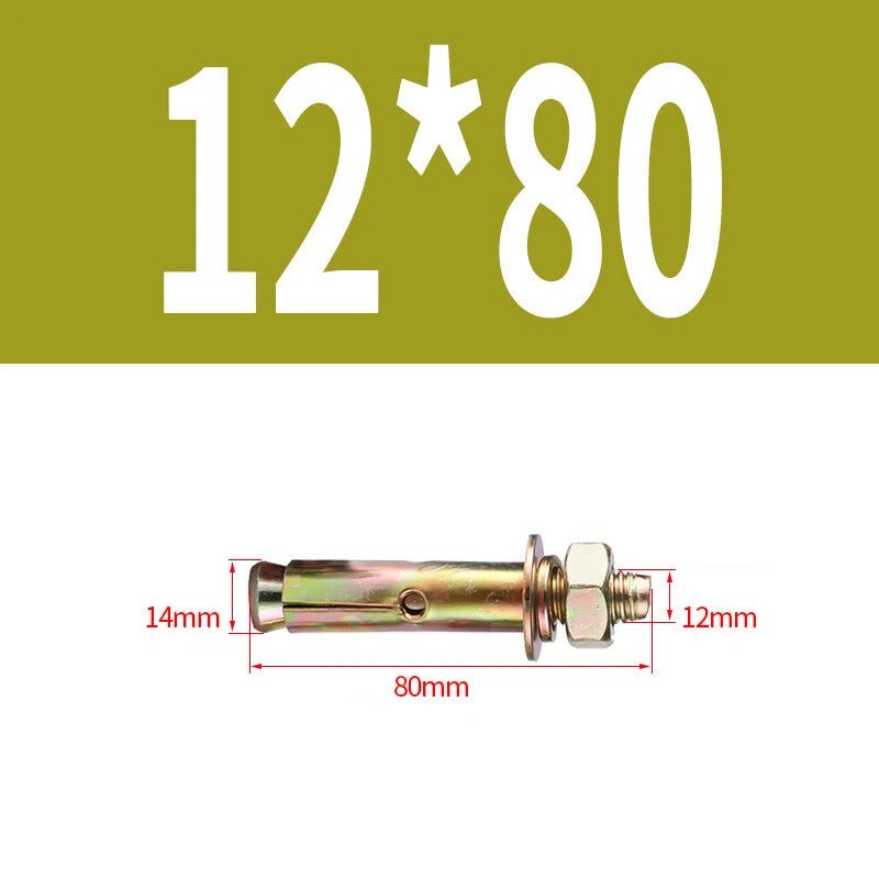 Hex Nut Expansion Sleeve Anchor Bolts — M6 to M20, Galvanized & Stainless Steel - HomeDIYer