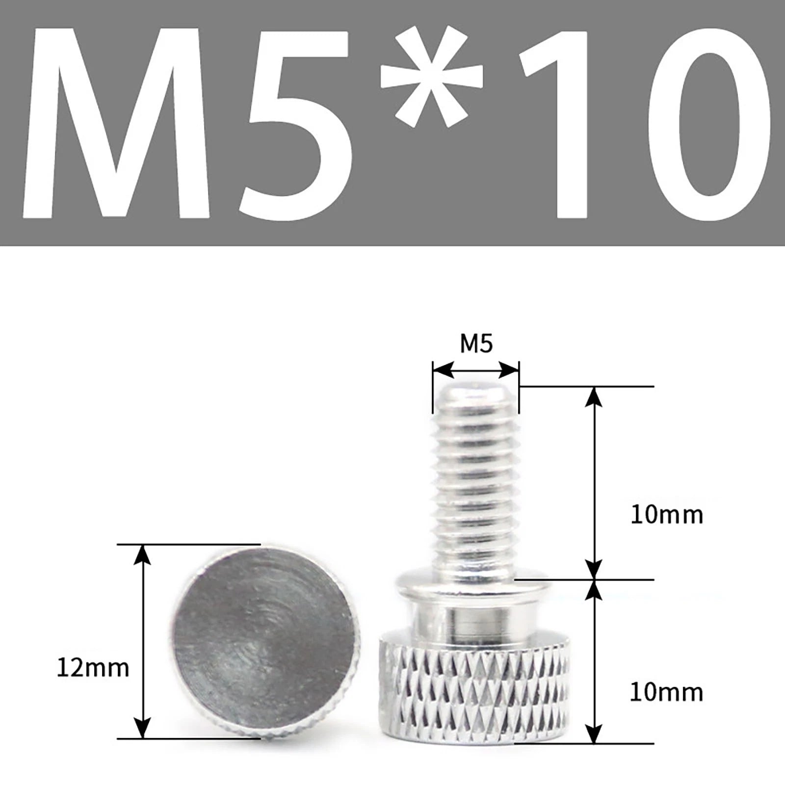 Aluminum Thumb Screws M5 M6 Knurled Hand Bolts Anodized PC Case Hobby DIY Stock