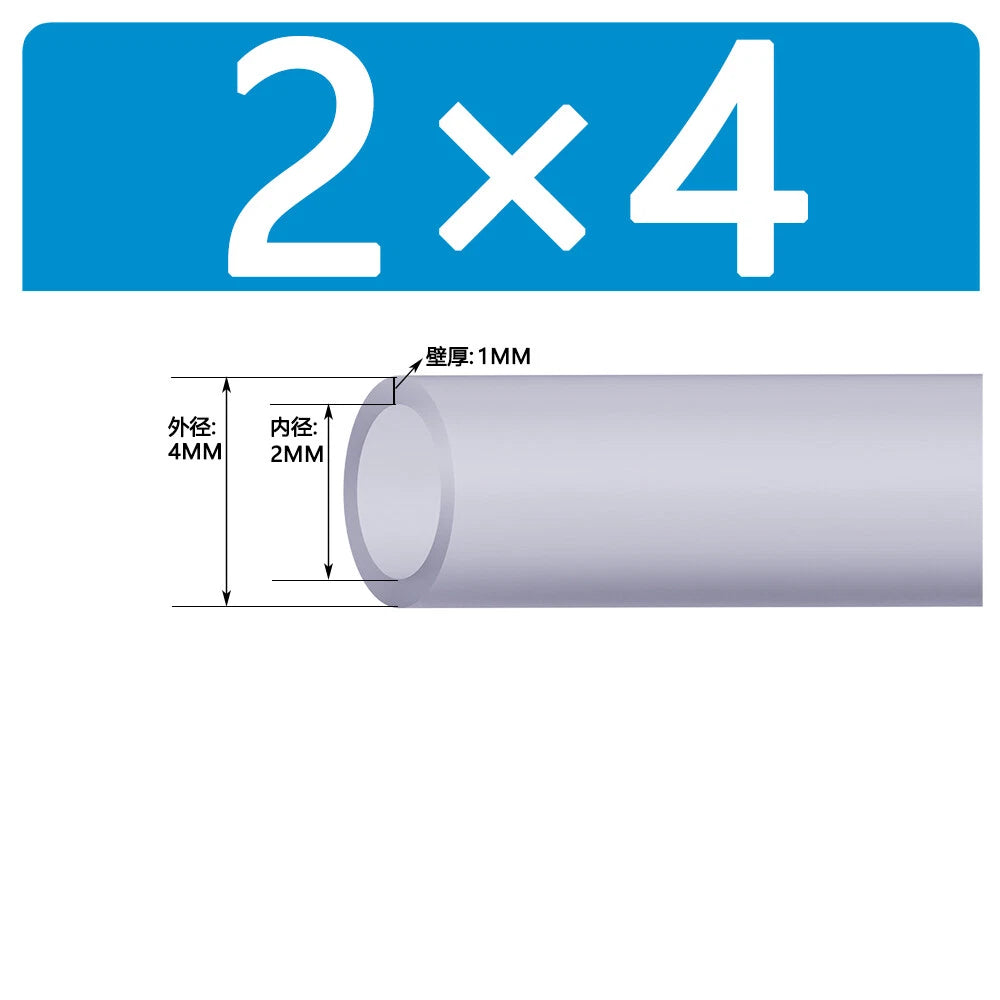 Food Grade Clear Silicone Tube Beer Milk Hose Pipe Soft Rubber ID 0.5mm - 38mm