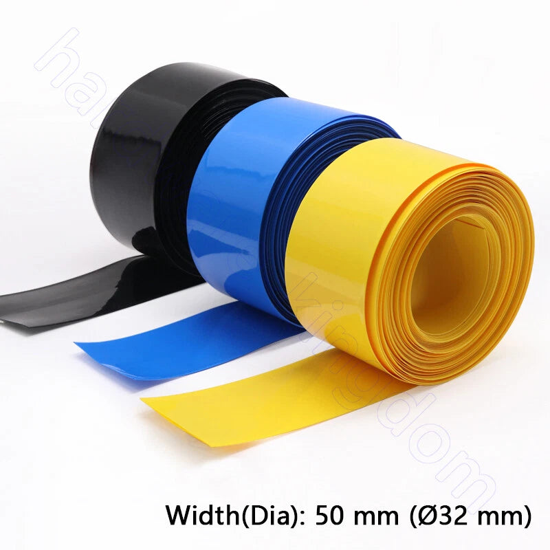 PVC Heat Shrink Tubing 7–130mm | RC Battery, LiPo, NiMH, NiCd Wire Wrap