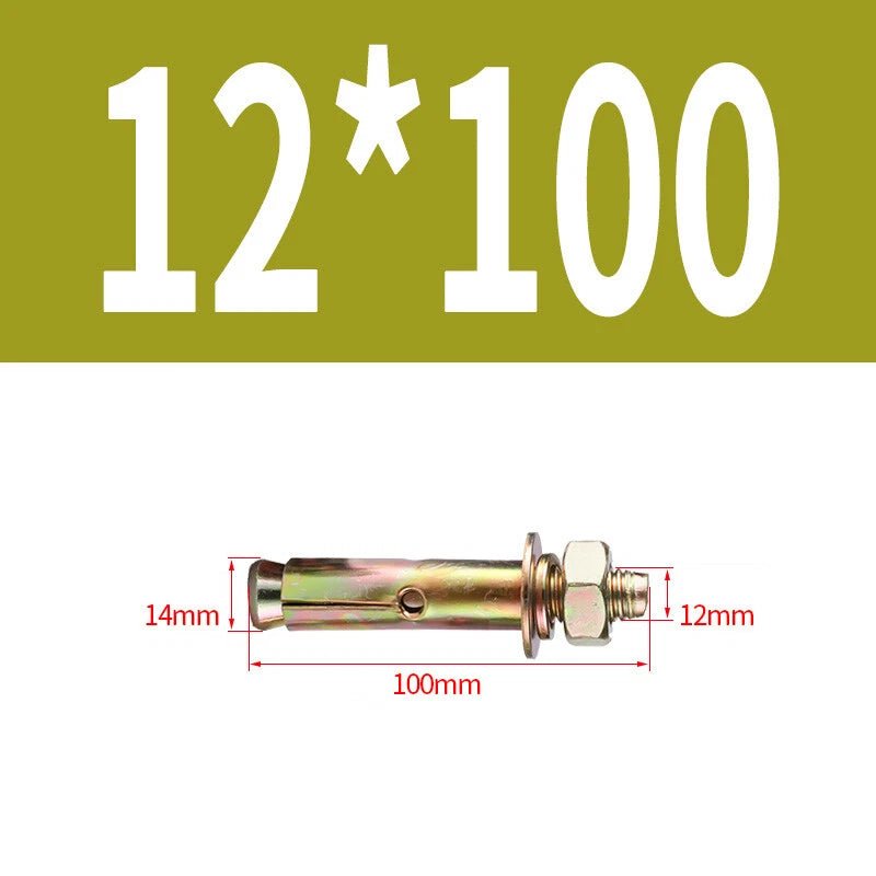 Hex Nut Expansion Sleeve Anchor Bolts — M6 to M20, Galvanized & Stainless Steel - HomeDIYer