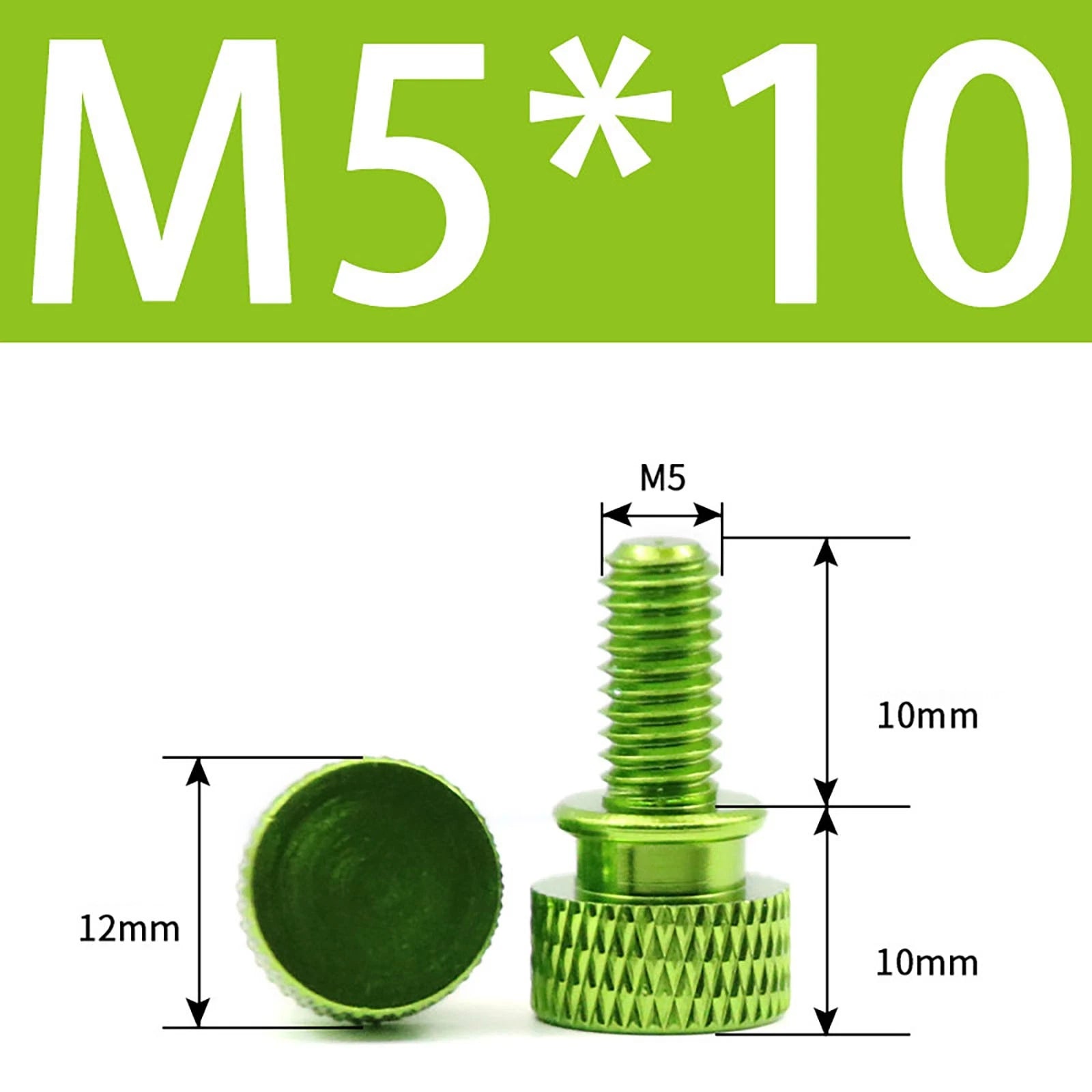 Aluminum Thumb Screws M5 M6 Knurled Hand Bolts Anodized PC Case Hobby DIY Stock