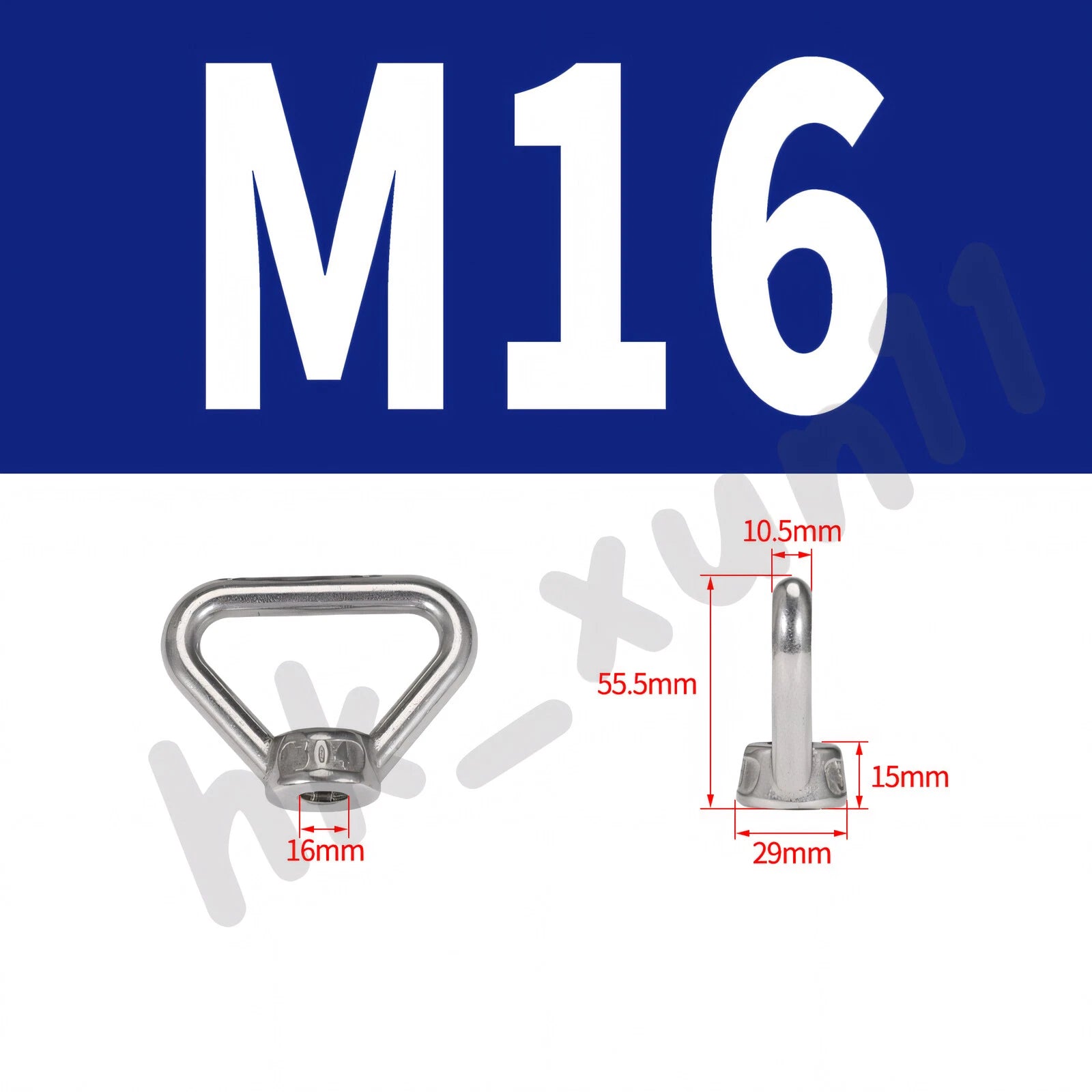 M3 M4 M5 M6 M8 M10 M12 TO M24 LIFTING EYE NUTS & BOLTS A2-304 STAINLESS STEEL