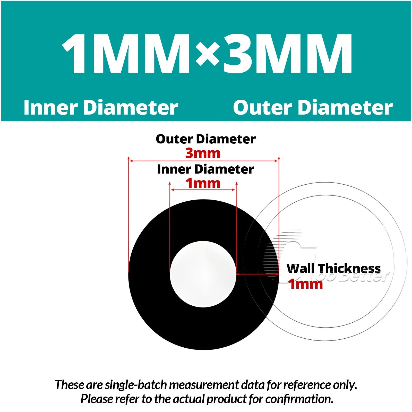 Black Silicone Rubber Tube – ID 0.5–60mm × OD 1–68mm Flexible Hose Pipe