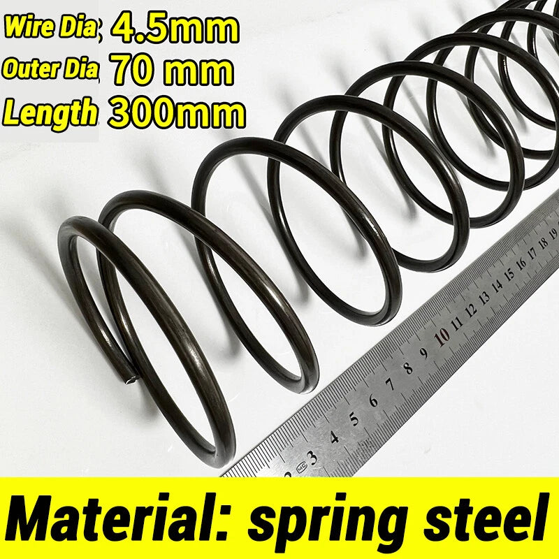 Compression Spring 4-5mm Wire dia 40-80mm Diameter & 300mm Length Pressure Small