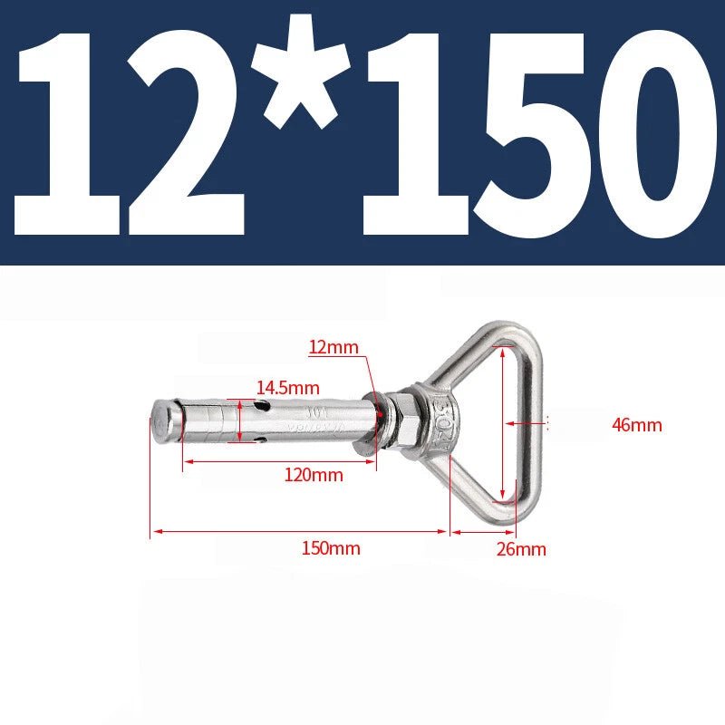 304 Stainless Steel Lifting Eye Ring Concrete Sleeve Anchor Bolts — M8 to M20 - HomeDIYer