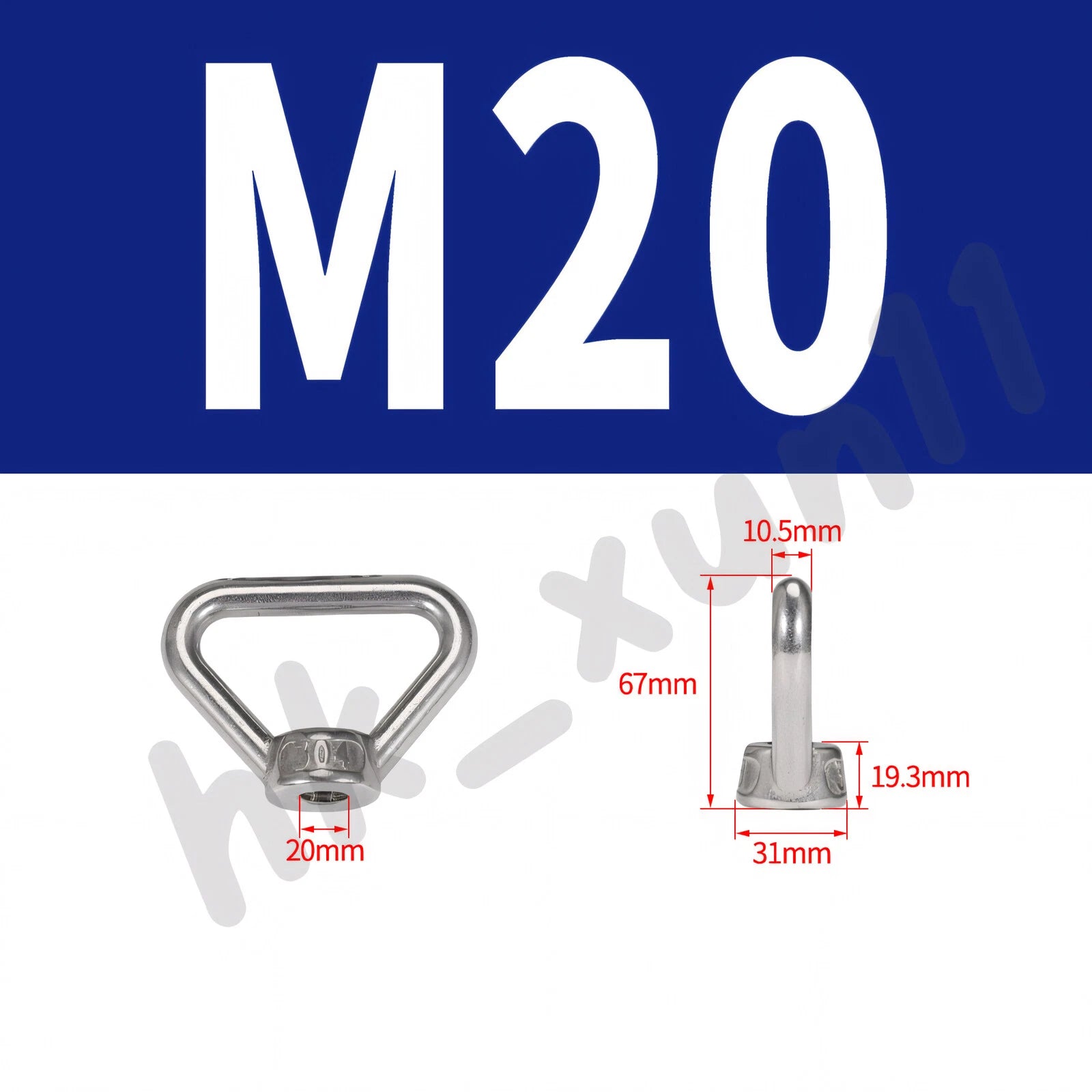 M3 M4 M5 M6 M8 M10 M12 TO M24 LIFTING EYE NUTS & BOLTS A2-304 STAINLESS STEEL