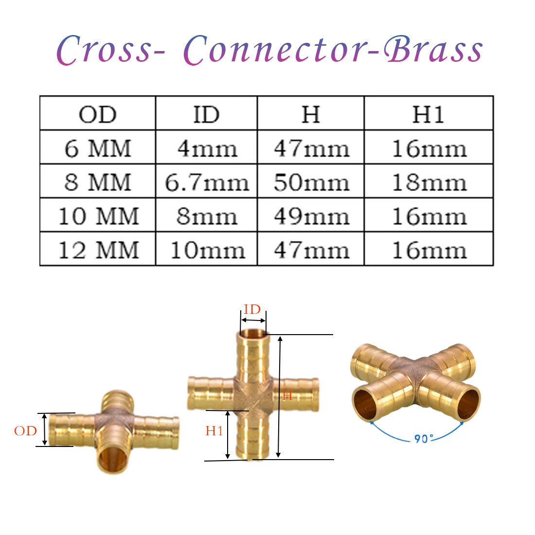 BSP Hose Barb Fittings — Brass & Stainless Steel, Male/Female Thread, Elbow, T, Y, Cross