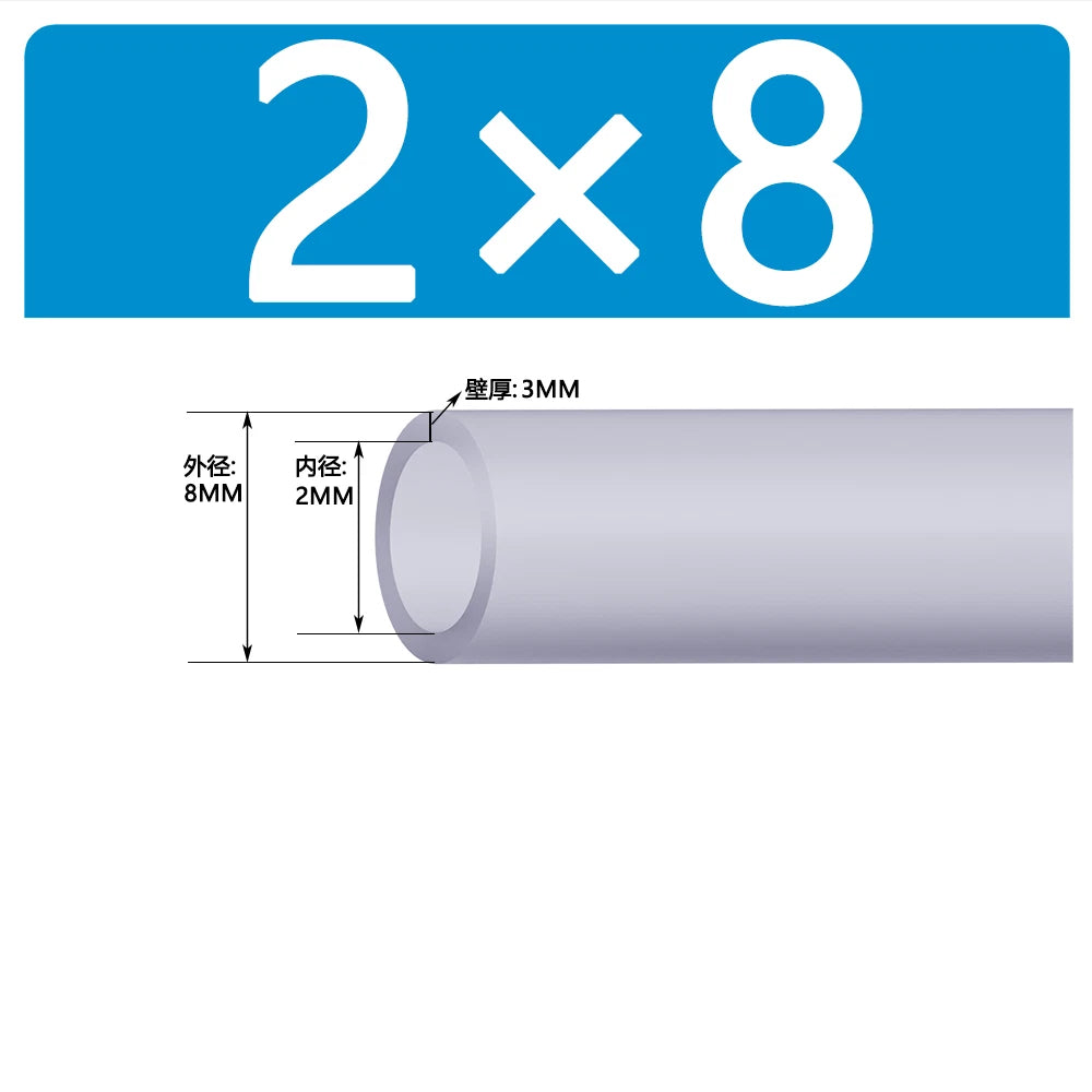 Food Grade Clear Silicone Tube Beer Milk Hose Pipe Soft Rubber ID 0.5mm - 38mm