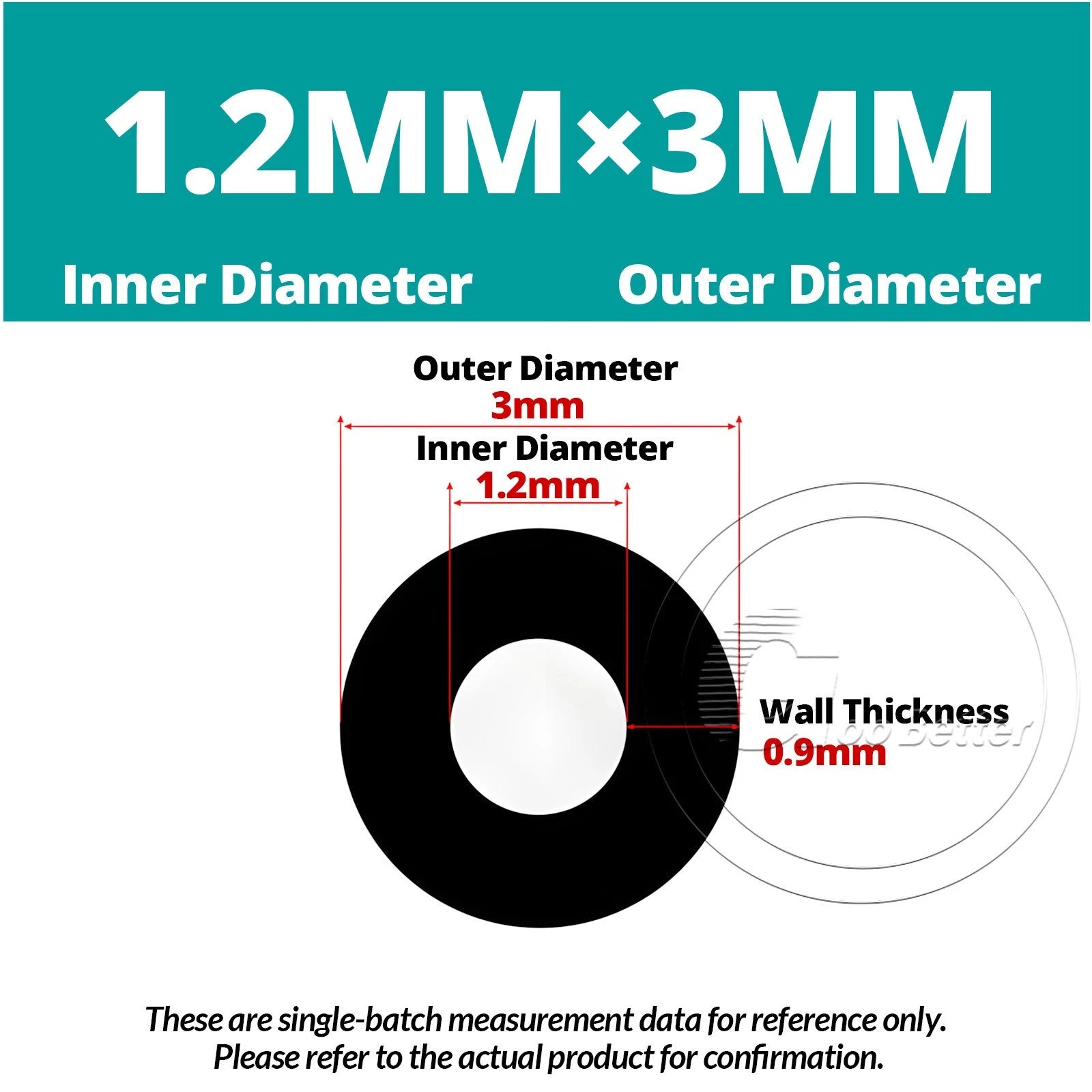 Black Silicone Rubber Tube – ID 0.5–60mm × OD 1–68mm Flexible Hose Pipe