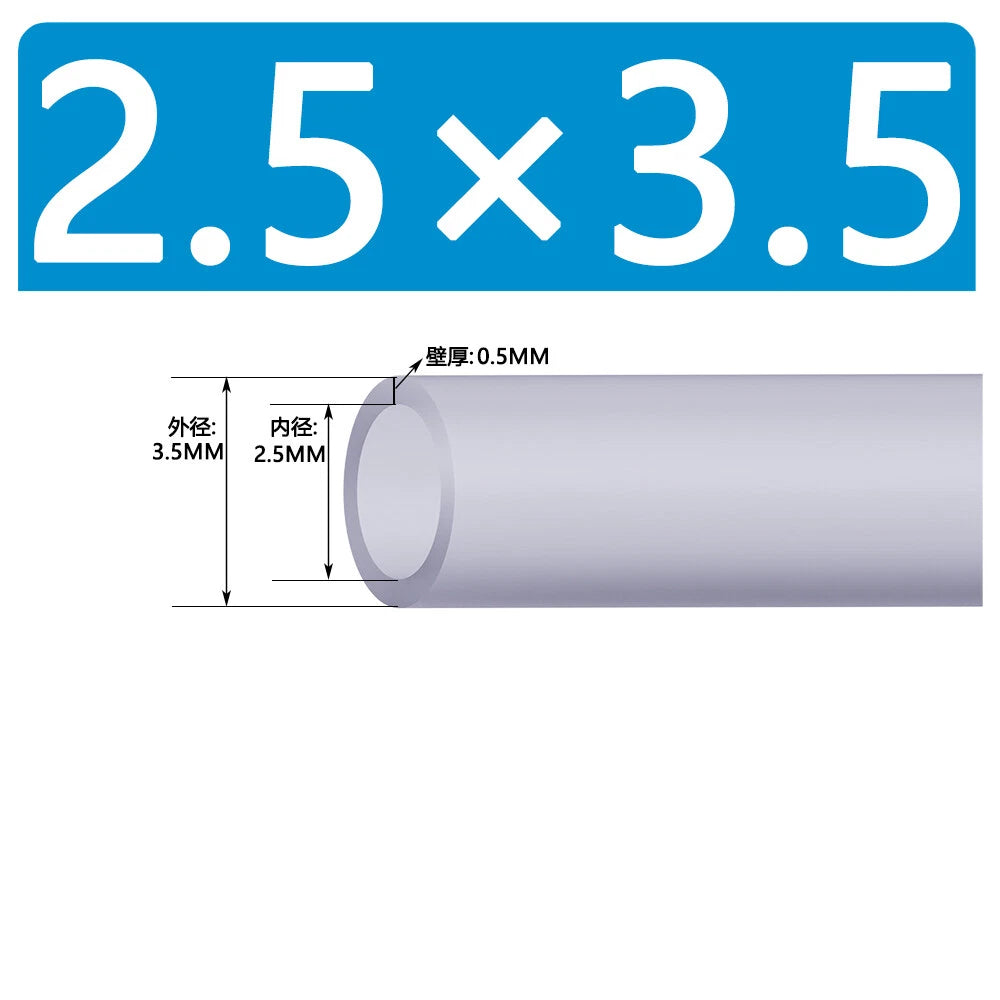 Food Grade Clear Silicone Tube Beer Milk Hose Pipe Soft Rubber ID 0.5mm - 38mm