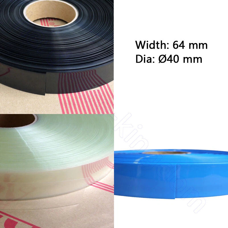 PVC Heat Shrink Tubing 7–130mm | RC Battery, LiPo, NiMH, NiCd Wire Wrap
