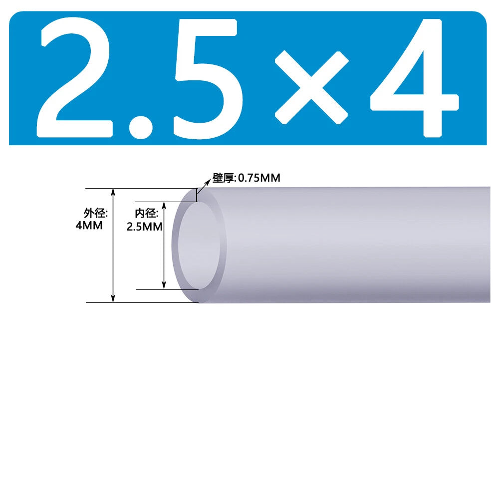 Food Grade Clear Silicone Tube Beer Milk Hose Pipe Soft Rubber ID 0.5mm - 38mm