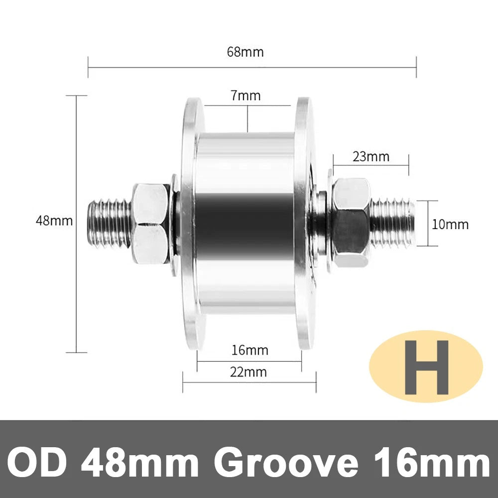 Track Linear Shaft Roller Bearing U V H Groove Steel Wheel Metal Pulley Sliding