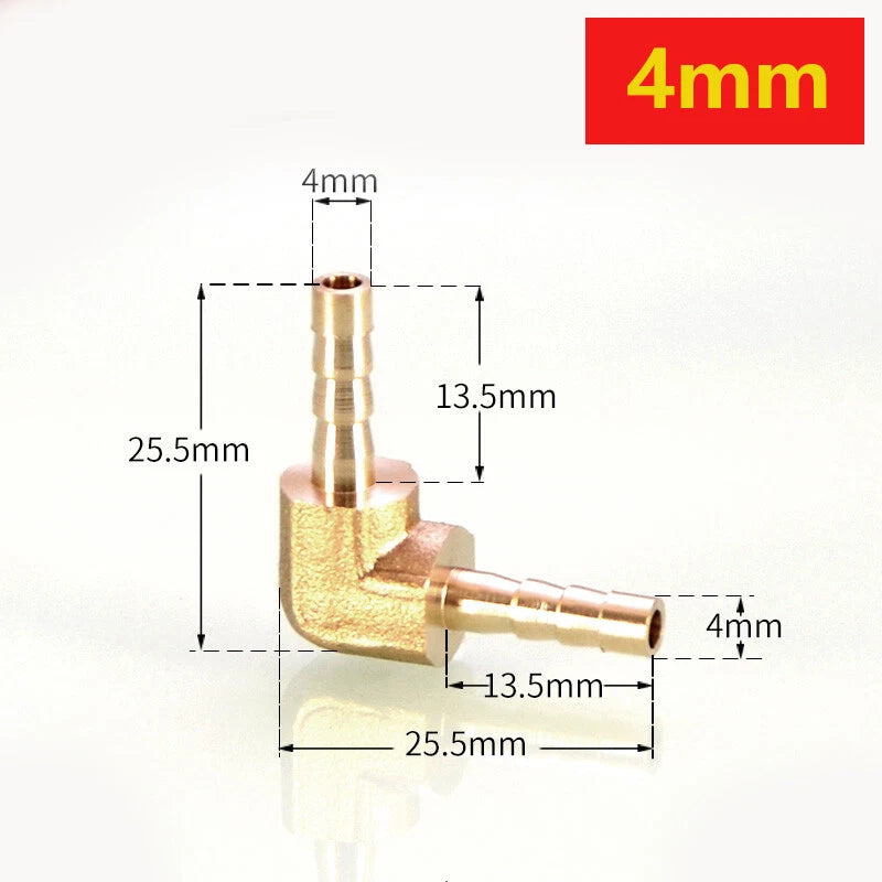 Brass Hose Tail Fittings – Barb Connector Straight Tee Y-Shape 90° Elbow Cross | Air Water Pipe Adapter