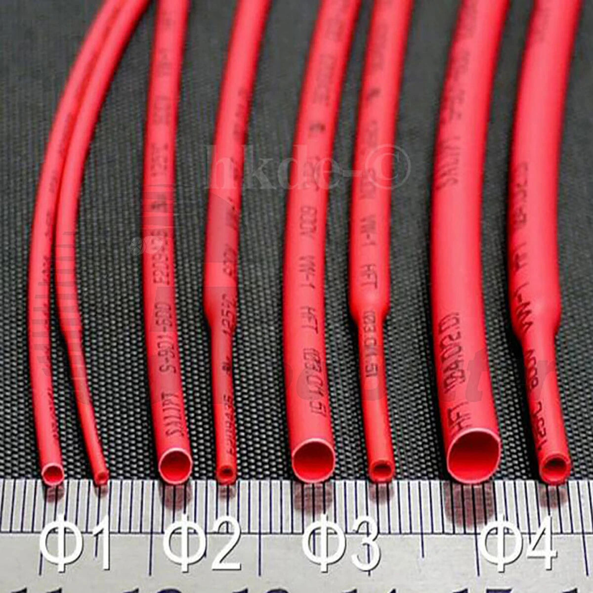 Red Heat Shrink Tubing — 2:1, 3:1 & 4:1 Ratios | Φ0.6mm–80mm | Adhesive & Non-Adhesive